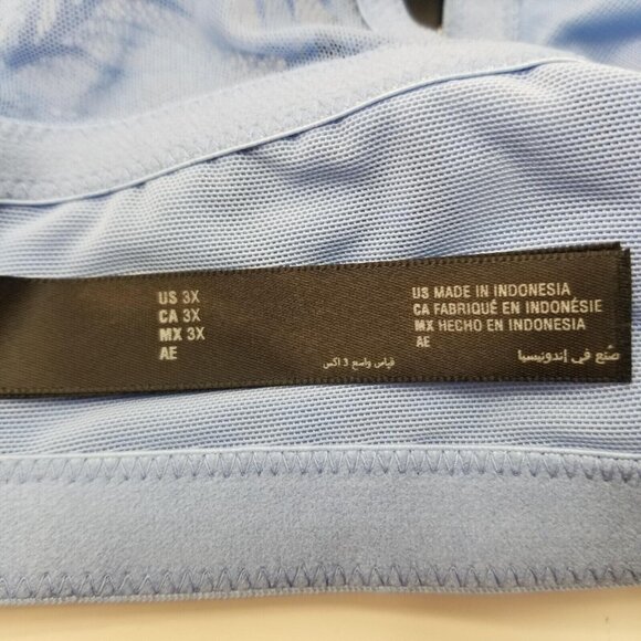 INC International Concept Women's Lace Halter Back Bralette Yacht Blue Sz 3X-NWT - Picture 7 of 9